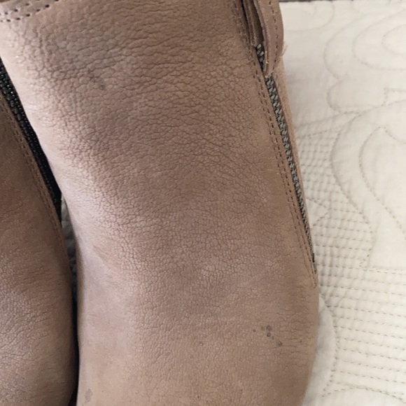 Franco Sarto Knox open toe leather upper mushroom color size 10 block heel - Picture 5 of 11